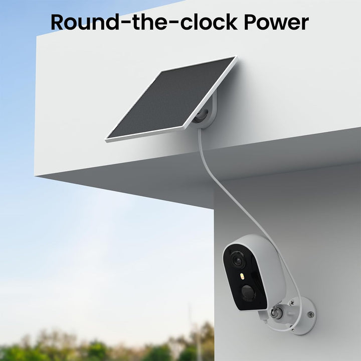 GALAYOU Solarpanel für Überwachungskamera Aussen Akku,WLAN IP Kamera Outdoor,360° verstellbare Halte