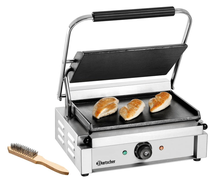 Bartscher Elektro-Kontaktgrill 2,2 kW Grillplatten glatt Gastronomiebedarf