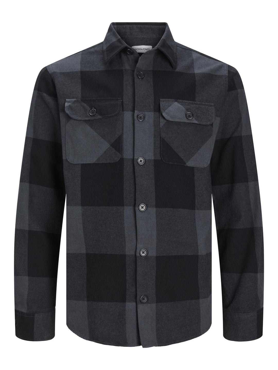 JACK & JONES Male Overshirt Comfort Fit Overshirt S Asphalt, S Asphalt
