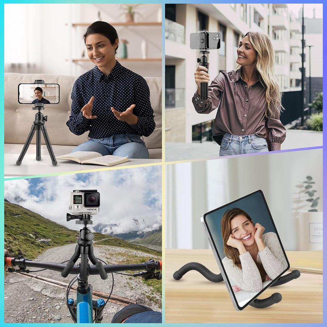 UBeesize Handy Stativ, Silikon Mini Stativ für Smartphone und Kamera, rutschfest Handy Stativ Stände