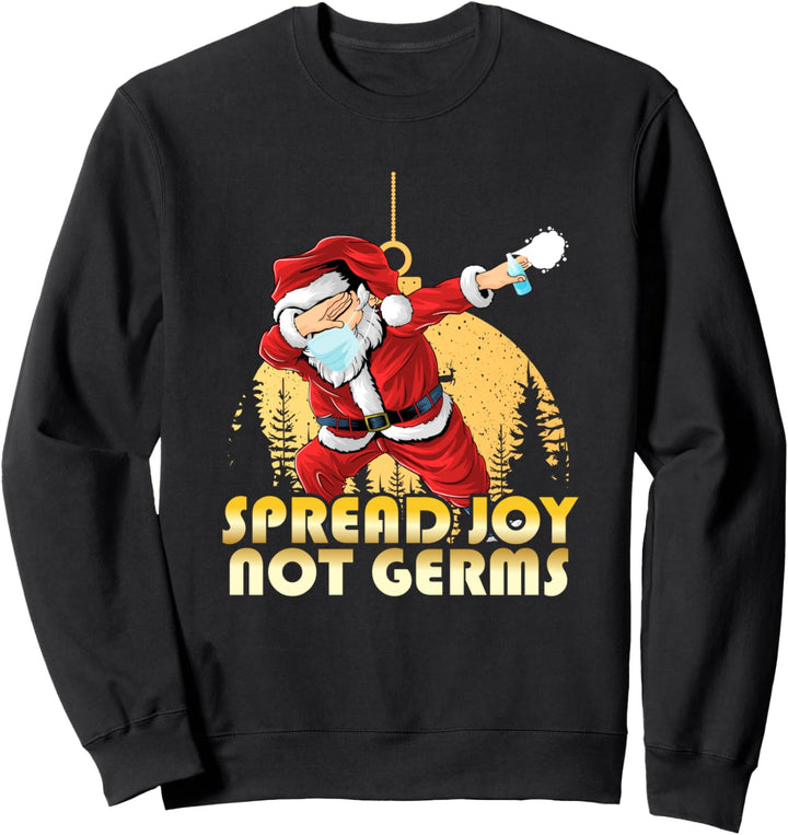 Verbreiten Sie Freude nicht Keime Lustige Weihnachten Sweatshirt
