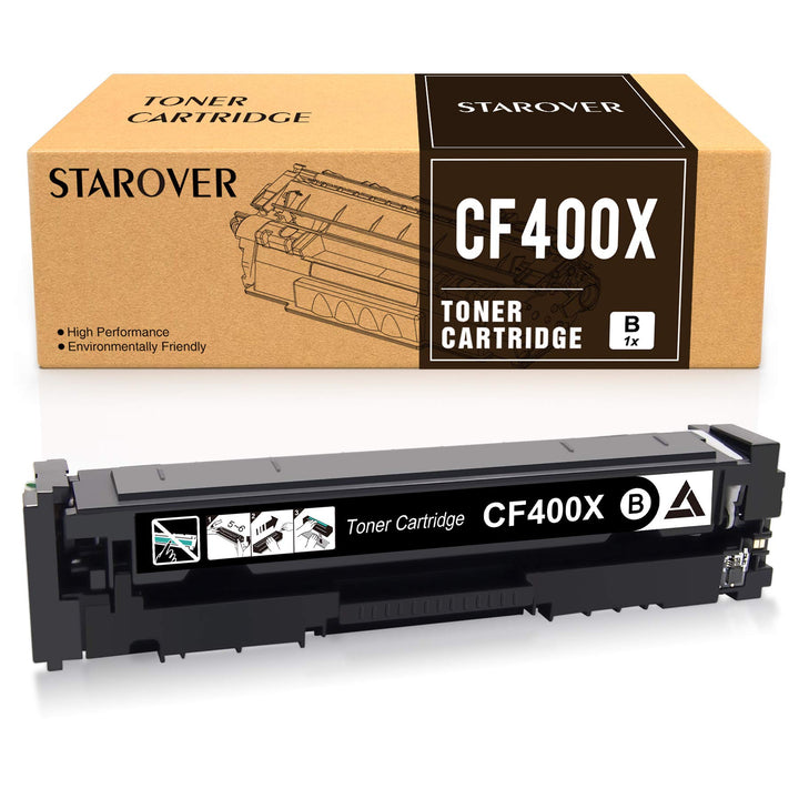 STAROVER Kompatible Tonerkartusche Ersatz für HP 201A 201X CF400A CF400X für HP Color Laserjet Pro M
