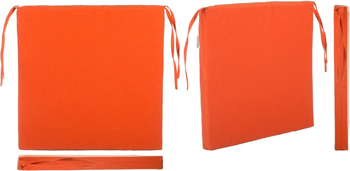 Brandsseller Sitzkissen Stuhlkissen Sitzauflage Stuhlauflage - Uni Farben mit 4 Kordelbändern für si