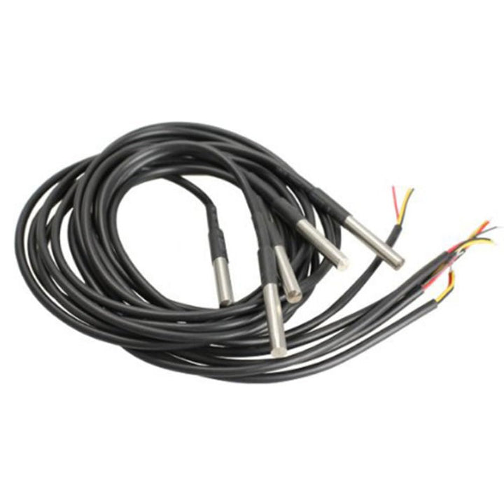 Temperaturfühler, wasserdicht, Temperatursensoren, Schwarz, 5 Stück