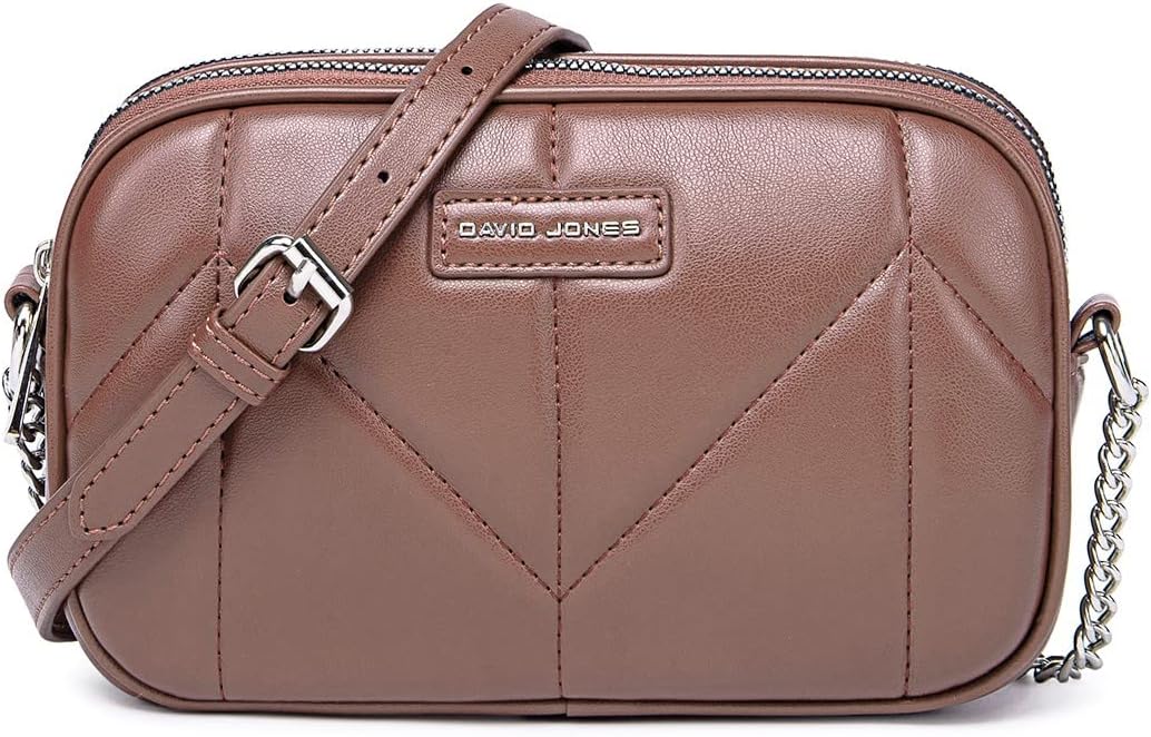 David Jones - Dämen Kleine Umhängetasche - Frau Mini Handtasche PU Leder - Handy Tasche Multi Tasche