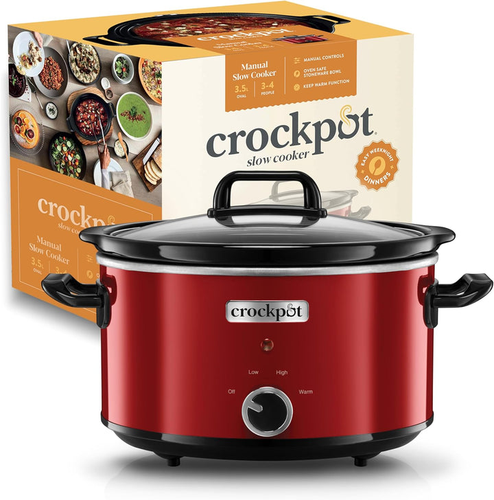 Crock-Pot Schongarer Slow Cooker | 2 Temperatureinstellungen + Warmhaltefunktion | 3,5 Liter (3-4 Pe