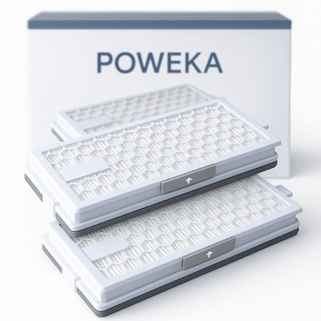 POWEKA 2 x HEPA AirClean 50 Filter Kompatibel mit Miele Staubsaugern der C1 C2 C3 und S-Serie S8340