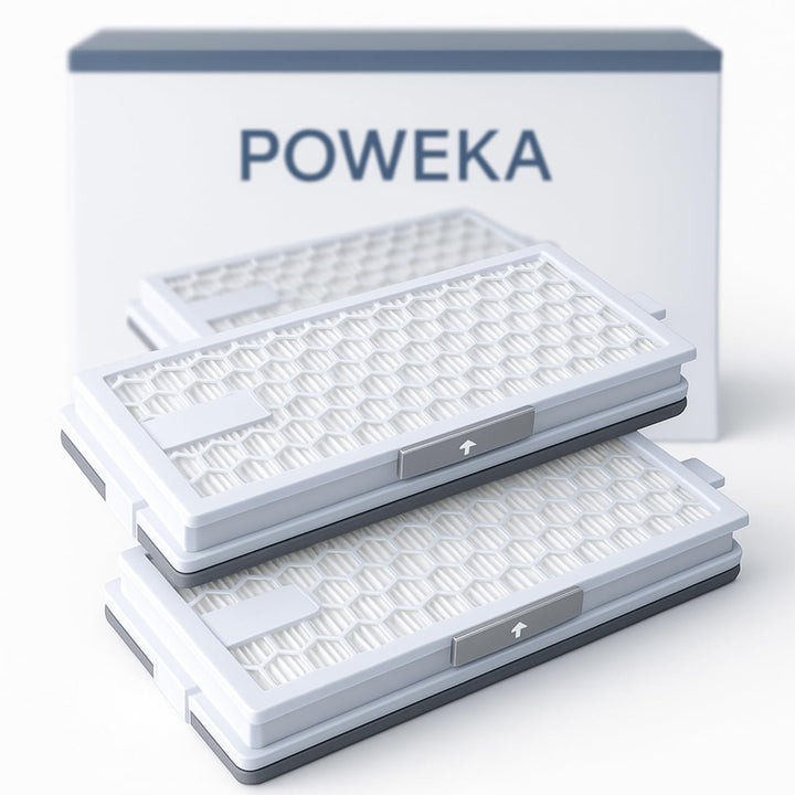 POWEKA 2 x HEPA AirClean 50 Filter Kompatibel mit Miele Staubsaugern der C1 C2 C3 und S-Serie S8340