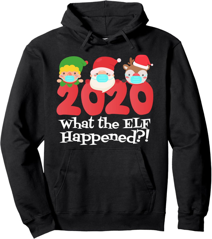 Lustige Weihnachten Was der Elf mit 2020 Weihnachtspyjama Pullover Hoodie