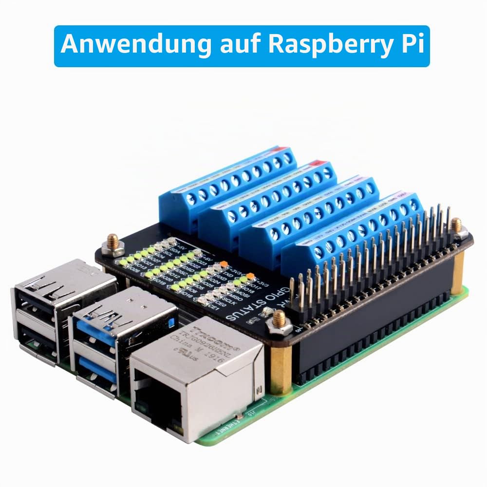 GeeekPi GPIO Expansion Breakout Board for Raspberry Pi 5 / 4B/ 3B+/ 3B/ 2B/ B+/ Zero 2 W/Zero W/Zero