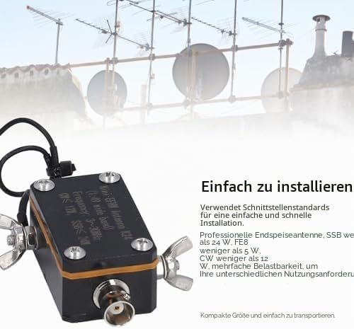 Kurzwellenantenne 3-30 MHz Mini-EFHW-Antenne 1:49 Balun Standardschnittstelle Endgespeiste Halbwelle