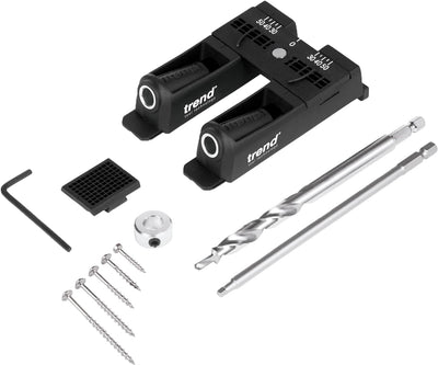 Trend 3-in-1 Pocket Hole Jig, Für schnelle und präzise Verbindungen von Holz und Sperrholz, PH/JIG/B