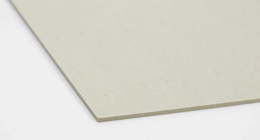 TATMOTIVE PREMIUM Buchbinderpappe 50 Stück DIN A4, 2mm 1260 g/qm Modellbaupappe, Bastelkarton, Graup