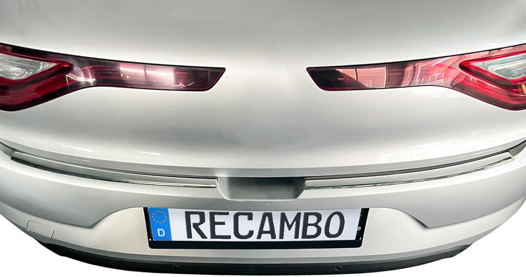 RECAMBO Ladekantenschutz Edelstahl kompatibel für Renault Megane IV Schrägheck | ab 2016 - Hochglanz
