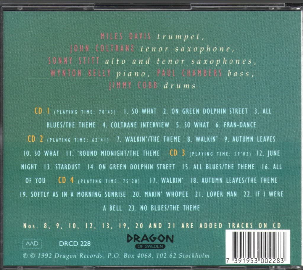 In Stockholm 1960 Complet, Audio-CD