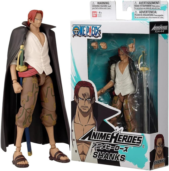 BANDAI - Anime Heroes - One Piece - Figur Shanks 17 cm - 36935, Shanks