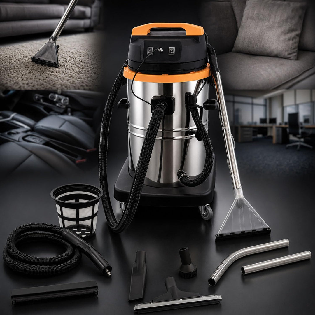 Syntrox Germany Teppichreiniger Waschsauger Shampoonierer Staubsauger Extraktionsgerät VCC-2000W-Car
