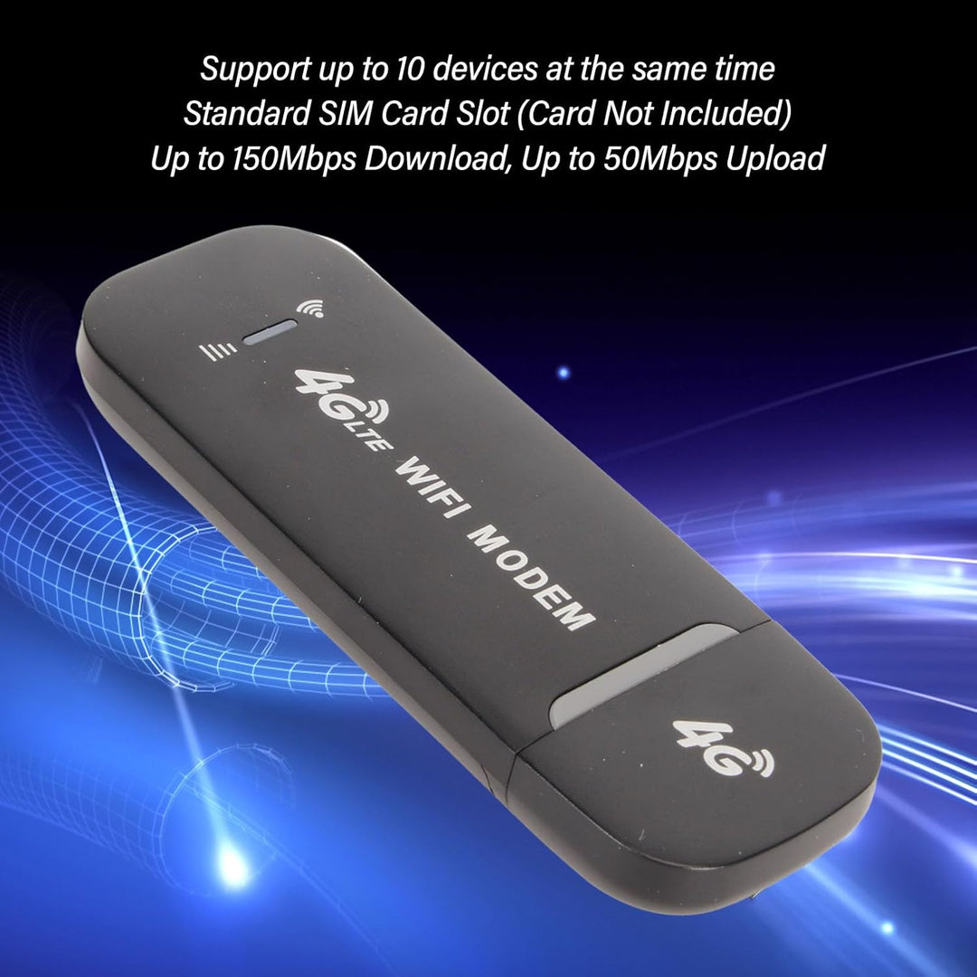 Yosoo Gear 4G LTE Dongle Tragbares, Surfstick Ohne Simlock Ohne Ertrag, Stick Für Kar 5G BLACK, BLAC
