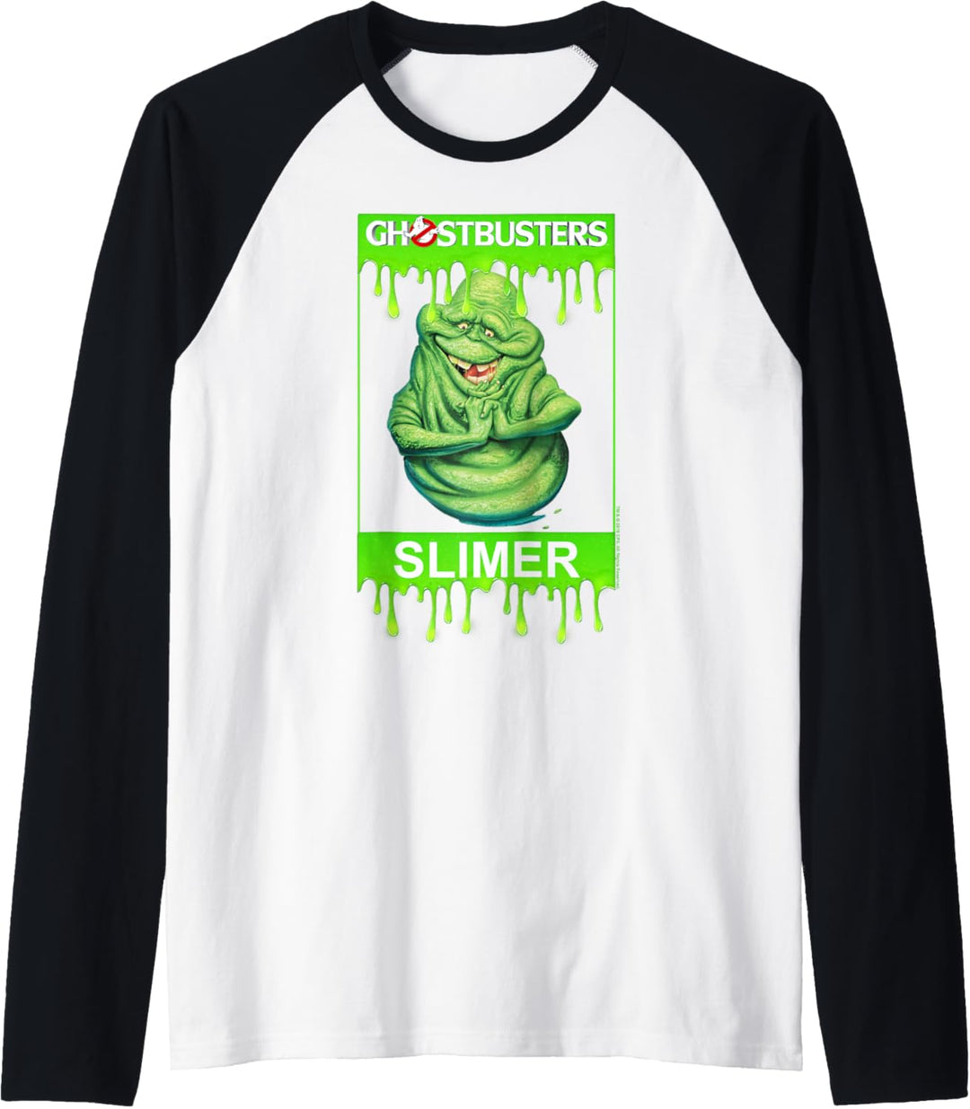 Ghostbusters Slimer Portrait Poster Raglan