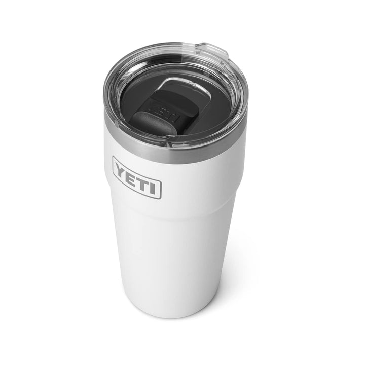 YETI Rambler Stapelbares Pint, vakuumisoliert, Edelstahl mit MagSlider-Deckel, Weiss