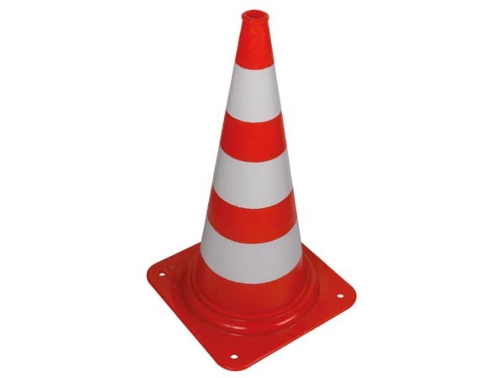 PEREL - 1190-75 Leitkegel, 75 cm Länge, Rot/Weiss 138881