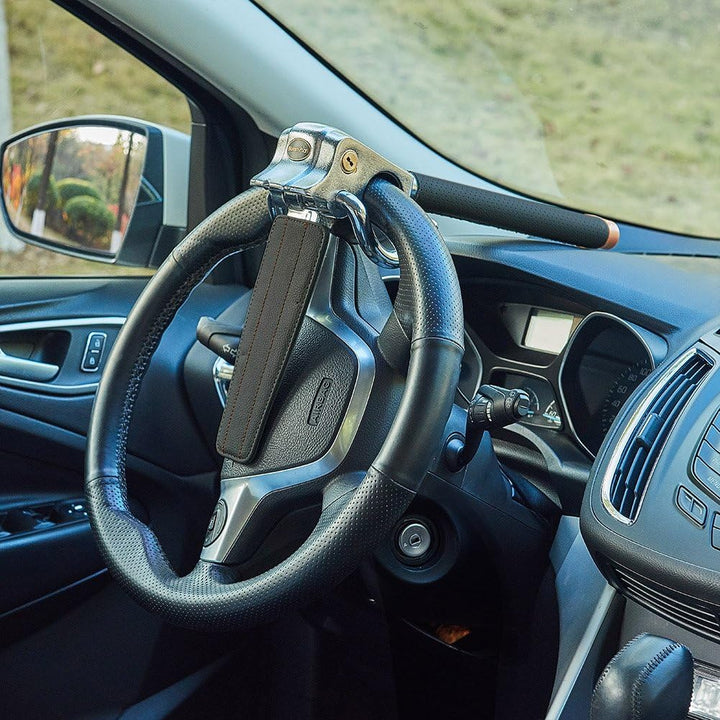 Blueshyhall Lenkradkralle Lenkradsperre Diebstahlsicherung Lenkrad Auto (SCHWARZ), Schwarz