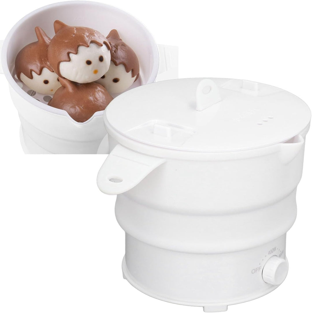 Yctze Elektrischer Hot Pot-Kocher, Mini, Leicht, Tragbar, Faltbar, Reisetopf f¨¹r Camping, B¨¹ro, Ho