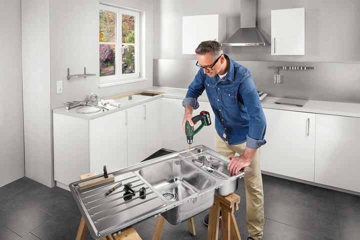 Bosch Home and Garden Bosch Akku Schlagbohrschrauber PSB 18 LI-2 Ergonomic (2 Akku, 18 Volt System,