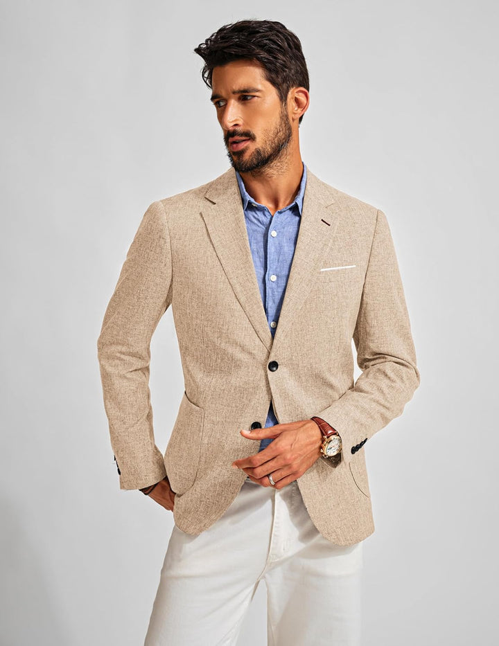 PJ PAUL JONES Herren Sakko Sportlich Regular Fit Business Anzugjacke Modern Freizeit Blazer mit 2 Kn