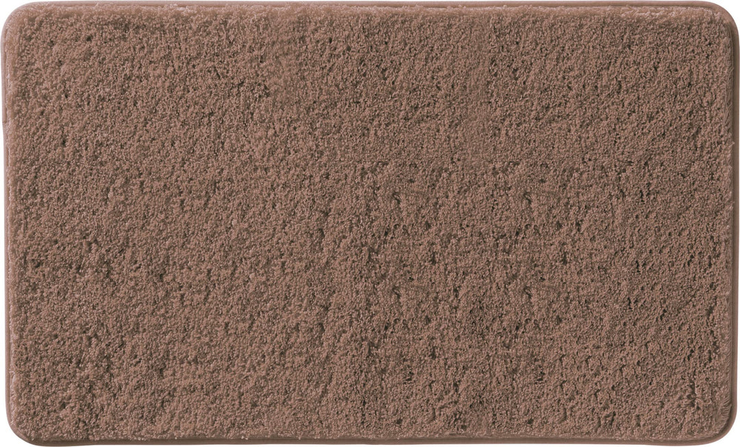 Erwin Müller Badematte, Badteppich, Badvorleger Rhodos Uni rutschhemmend braun Grösse 70x120 cm - ul