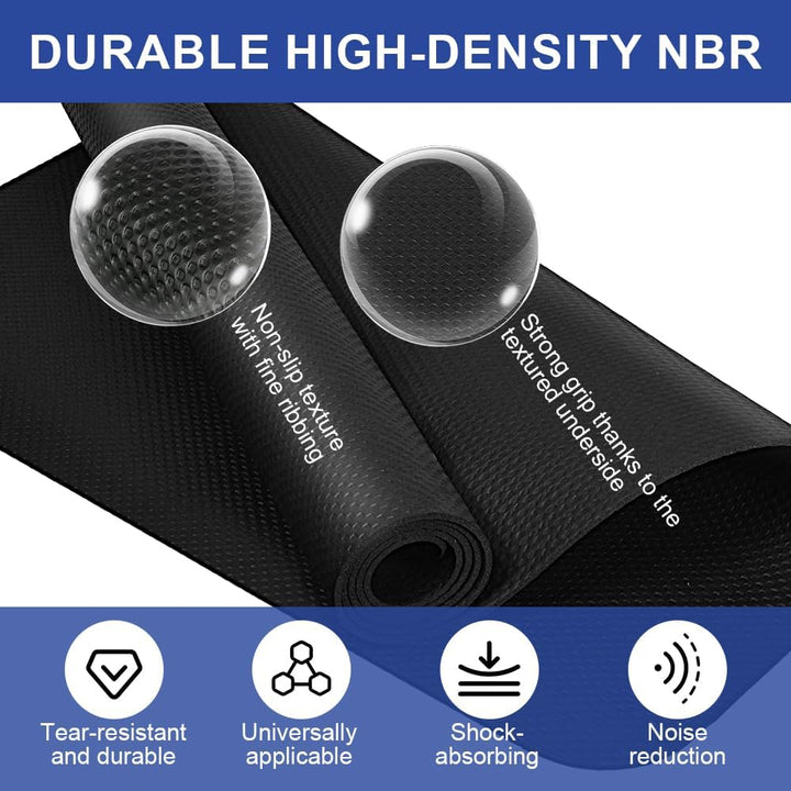 DiULi Yogamatte, Bodenschutzmatte Fitnessgerät Fitnessmatte mit Tragegurt und Tasche, für Pilates, W