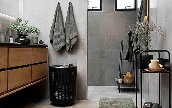 Zone Denmark Tiles Badematte, Badteppich rutschfest, Duschvorleger fürs Badezimmer aus 100% Baumwoll