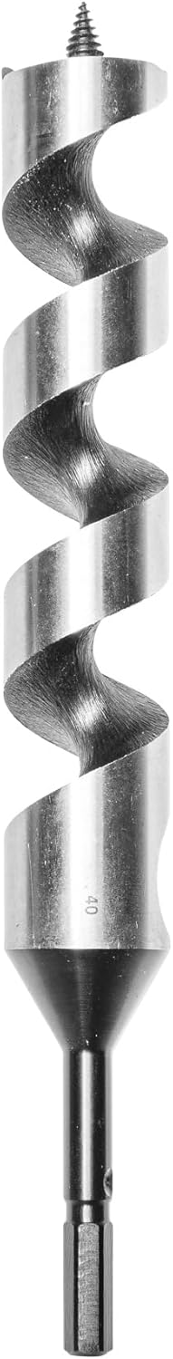 ENT 41108 Schlangenbohrer WS, Durchmesser (D) 40 mm, NL 250 mm, GL 320 mm, S 12 mm 6-kant D=40 / NL=