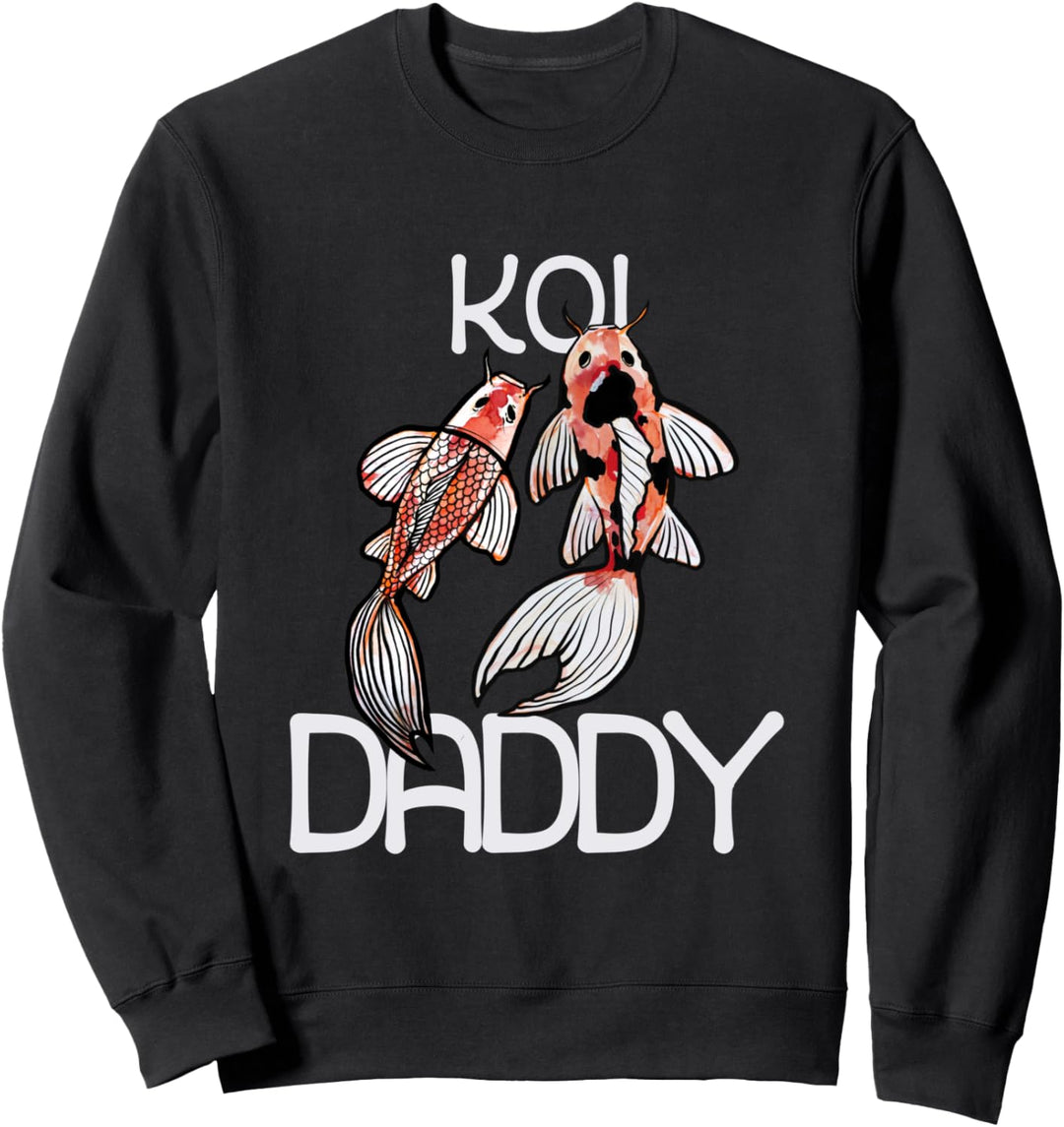 Koi Pond Koi-Teich-Kunst Ich liebe Koi-Fisch-Aquarell Sweatshirt