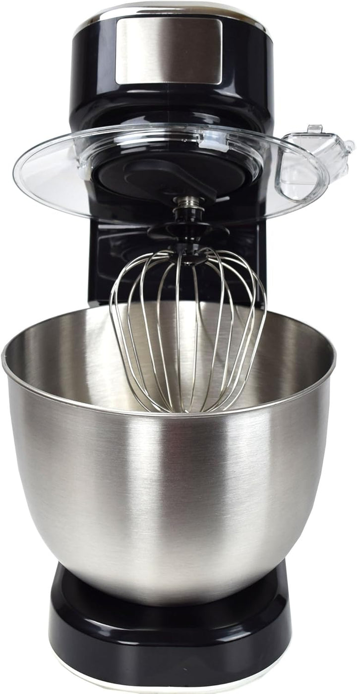 Syntrox Germany KM-1000W Küchenmaschine Knetmaschine Mixer, Edelstahl-Behälter, 5 Liter, schwarz