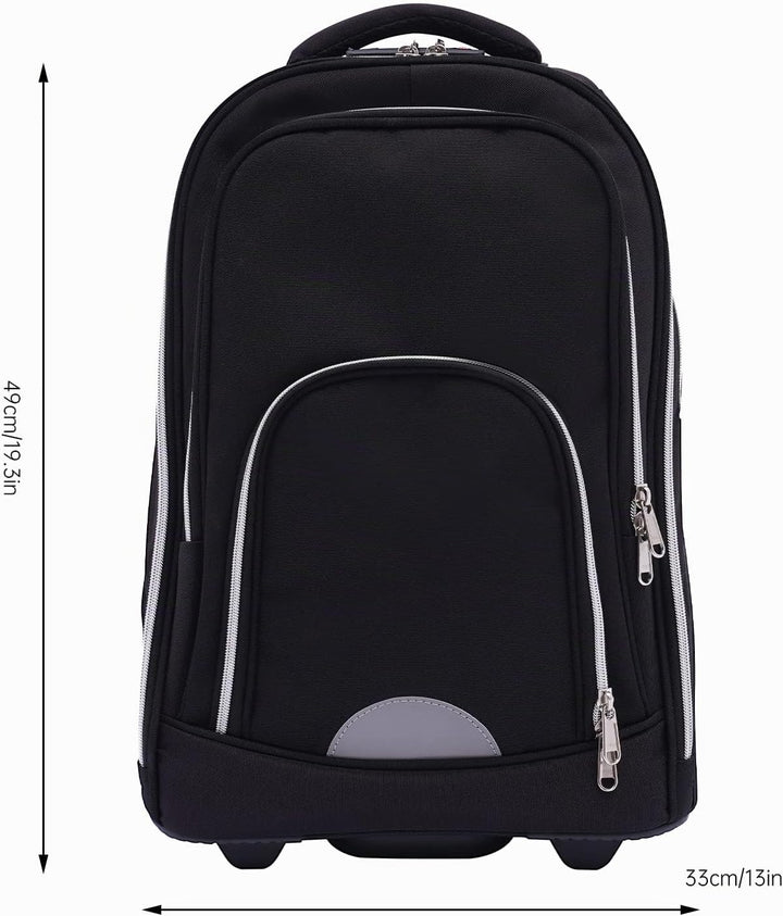 Reisetasche Mit Rollen 2-Rad Trolley Rucksack Business Laptop Tasche Handgepäck Backpack Schlichtes