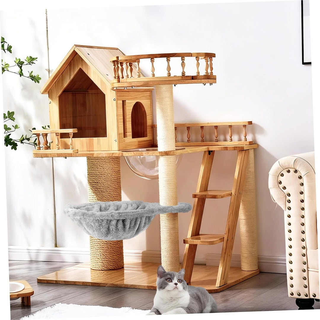 Angoily Katzenhängematte für Kratzbaum Langlebiges DIY Katzenbett Platzsparender Gemütlicher Katzenk