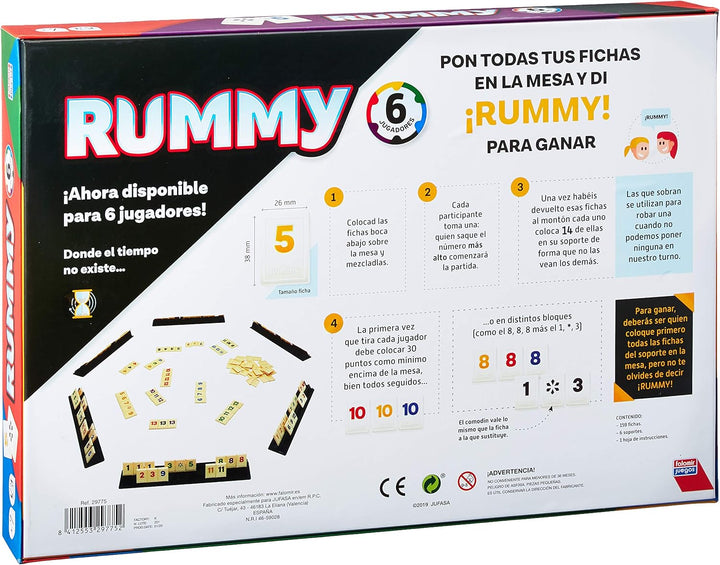 Falomir Set Rummy 6 Multicolor (29775, Rummy 6