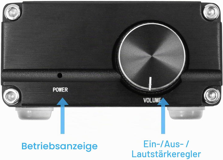 DollaTek 100W Mini Subwoofer Leistungsverstärker TPA3116D2 Audio HiFi Amp Schwarz