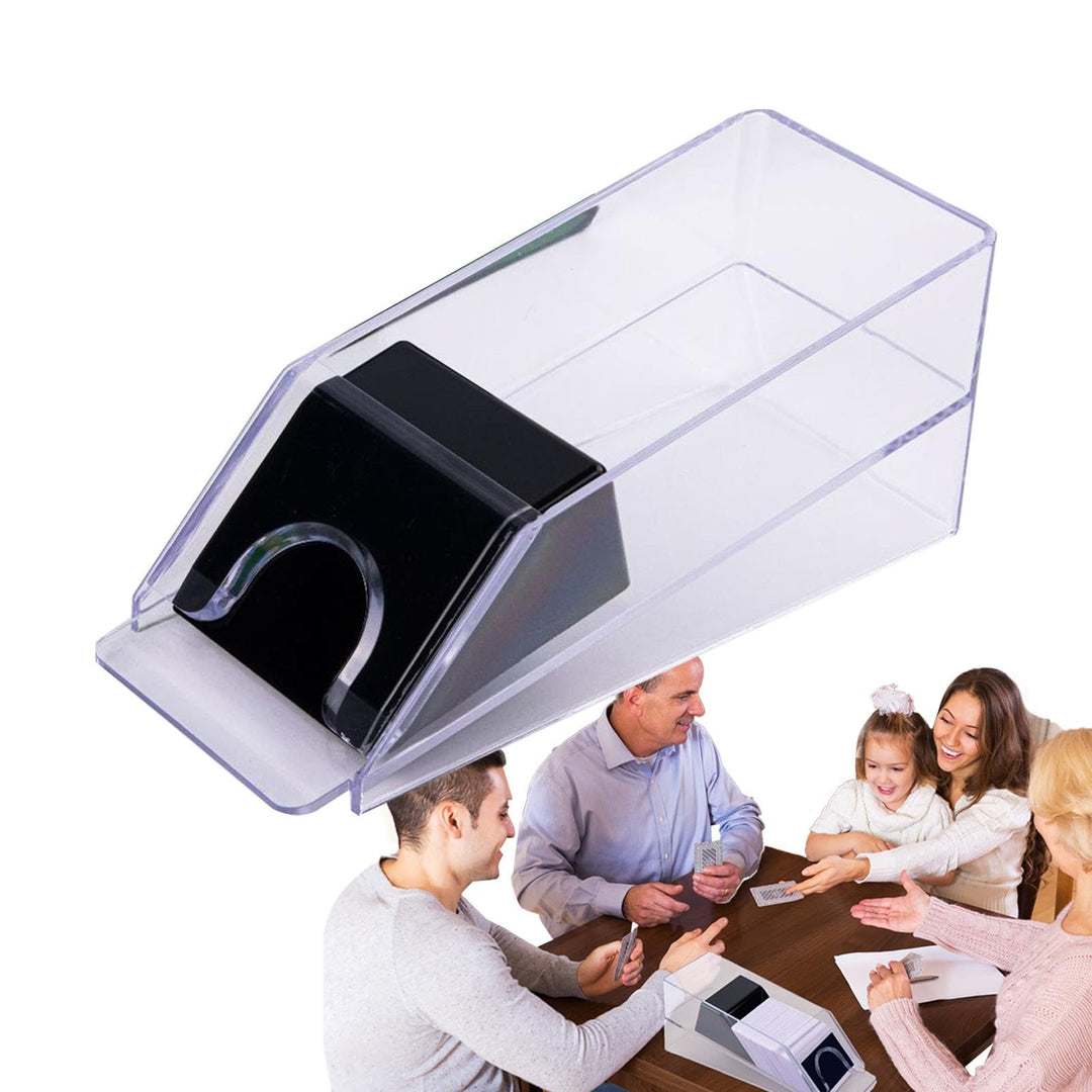 Generisch Kartenspender, Kartenschuh,4/6-Deck Poker Dealer - Wiederverwendbare Brettspiel-Unterhaltu