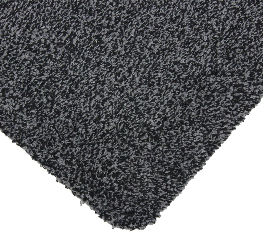 JVL Tanami Fussmatte, zweifarbig, Baumwolle Polyester Gummi, anthrazit, 50 x 150 cm Anthrazit 50 x 1