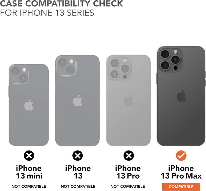 Rokform - iPhone 13 Pro Max Hülle, Crystal Series, Dual Magnet Plus MagSafe kompatibel, schlanke mag