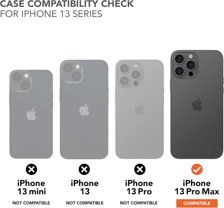 Rokform - iPhone 13 Pro Max Hülle, Rugged Series, Dual Magnet Plus MagSafe kompatibel, magnetische S