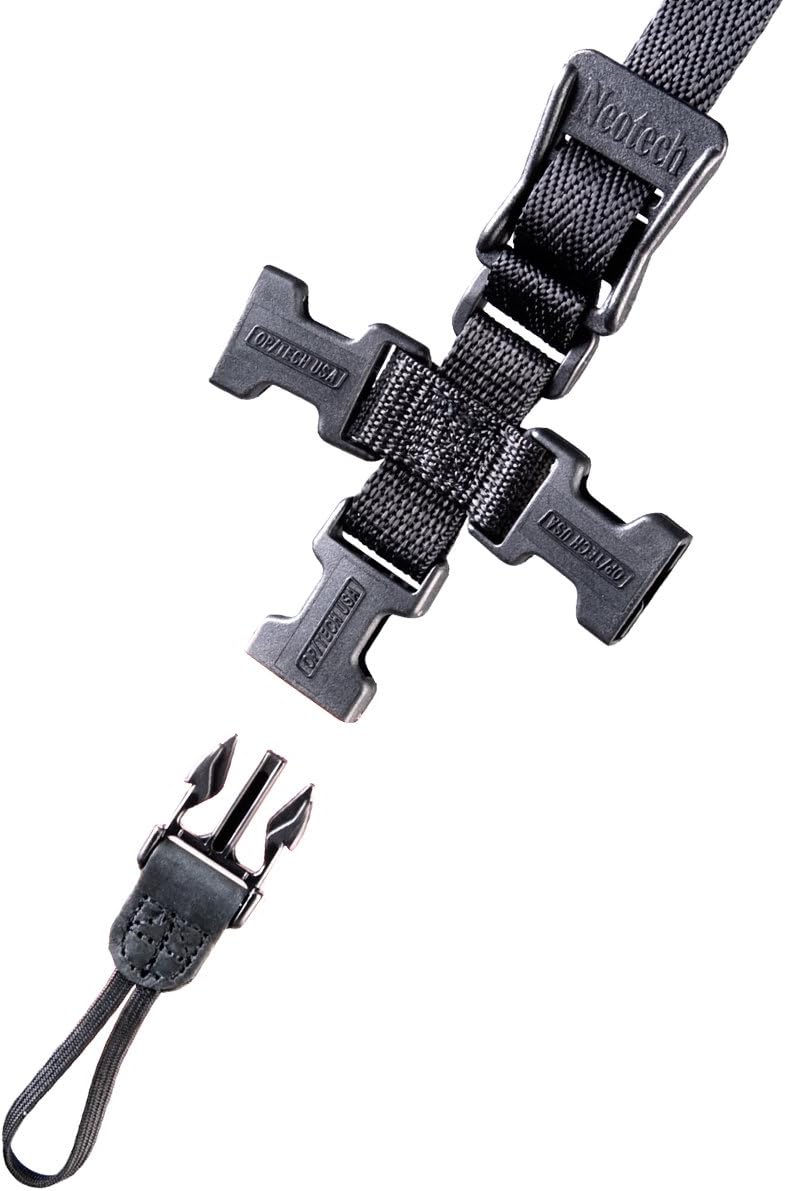 Neotech Super Harness, schwarz, regulär, Schlaufenbefestigung, Saxophon-Gurt (2601262) Einheitsgröss