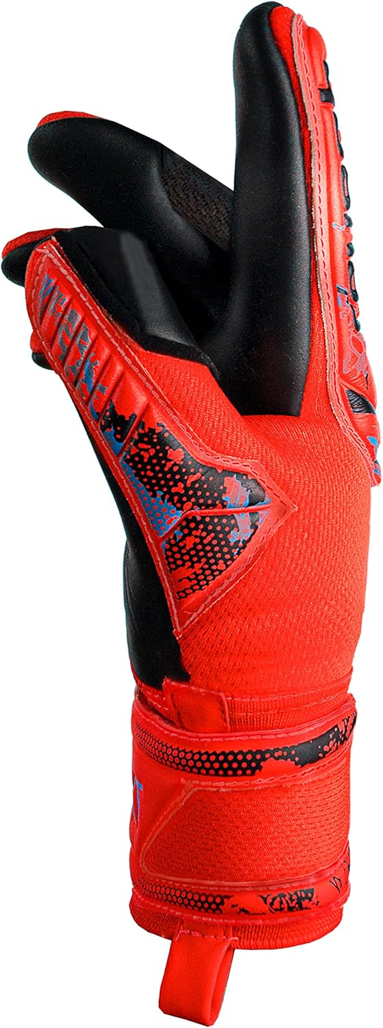 Reusch Unisex – Erwachsene Torwarthandschuhe Attrakt Duo mit Hervorragendem Grip 7.5 rot/blau/schwar