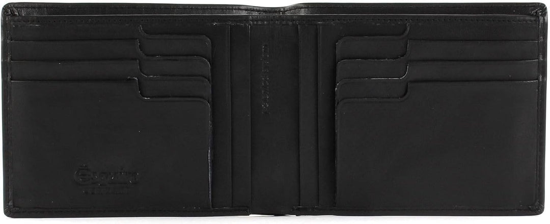 Esquire Harry Geldbörse Leder 12 cm Schwarz, Schwarz