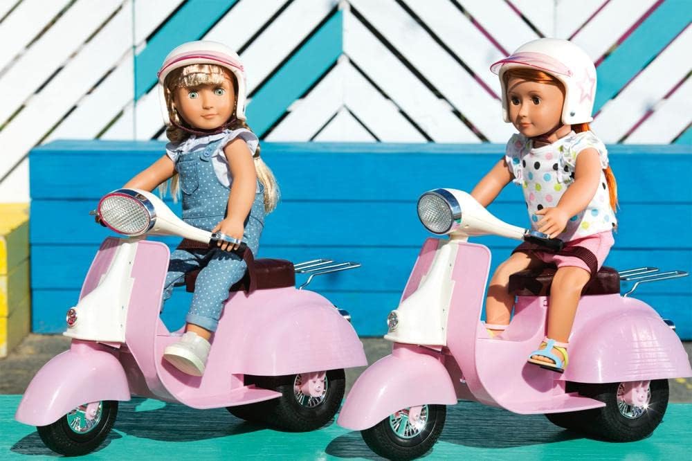 Our Generation – Fahrzeug-Spielset – Rosa & Elfenbein – 46 cm Puppenzubehör – Rollenspiel – Spielzeu