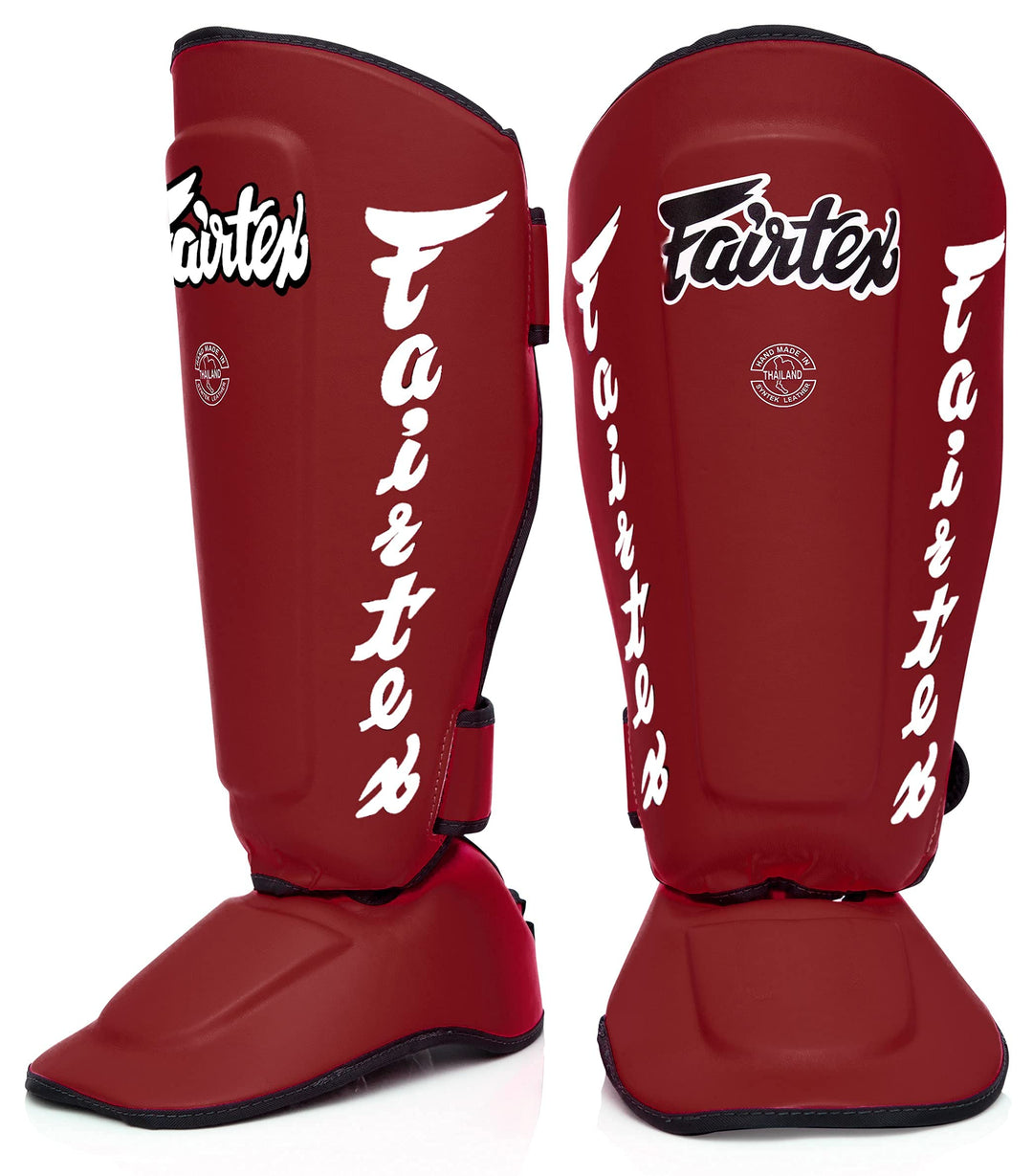 Fairtex SP7 Muay Thai Schienbeinschützer für Herren, Damen, Kinder | aus Syntek-Leder und hochwertig