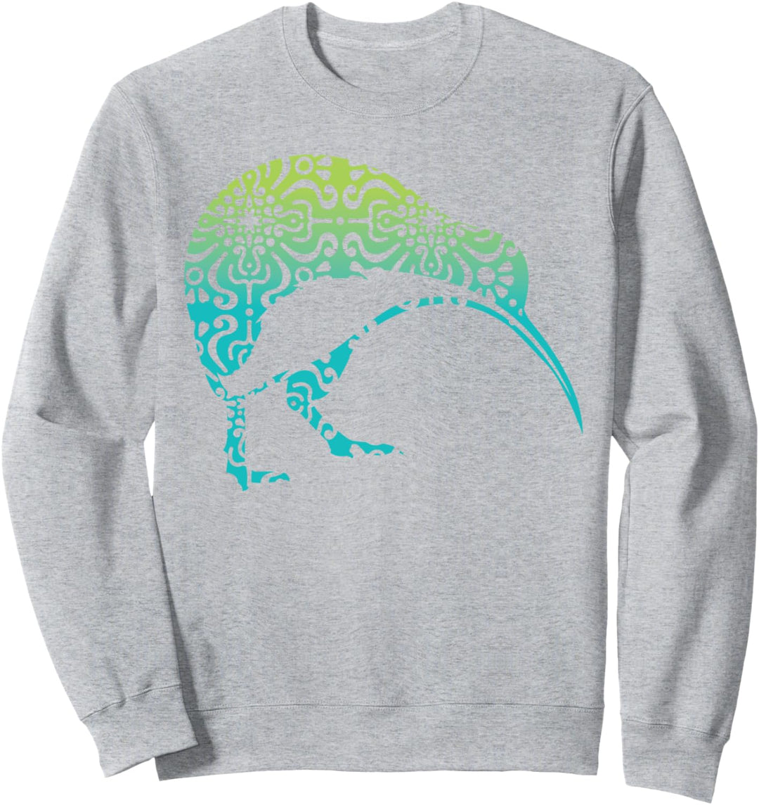 Maori Kiwi Tribal Aboriginal New Zealand Bird Art Sweatshirt