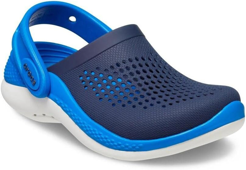 Crocs unisex-child Literide 360 Clog Clog, Navy/Bright Cobalt, 23/24 EU